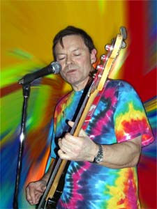 Paul Ellis on bass guitar